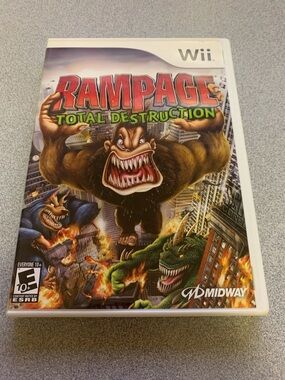 Nintendo Wii Rampage: Total Destruction - Game and Case
